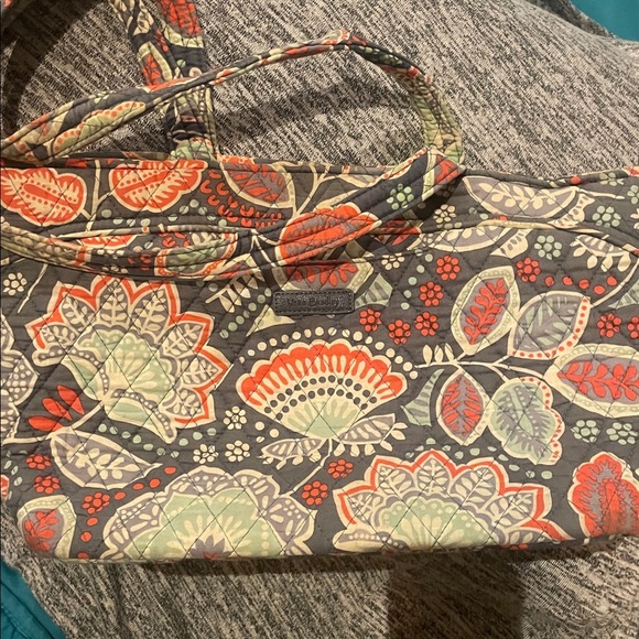 Vera Bradley Handbags - Vera Bradley Gray and Red Floral Bag